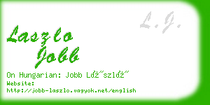 laszlo jobb business card